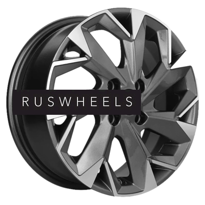 Диски Khomen Wheels 5,5x14/4x100 ET43 D67,1 KHW1402 (Solaris/Logan/Rio) Gray-FP