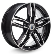 Диски КиК 6,0\R16 5*108 ET45 d67.1 алмаз чёрный