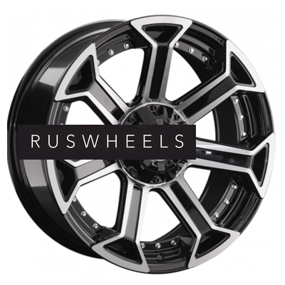 Диски LS 9x20/6x139,7 ET20 D106,1 1293 BKF (конус, Колпак+лого)