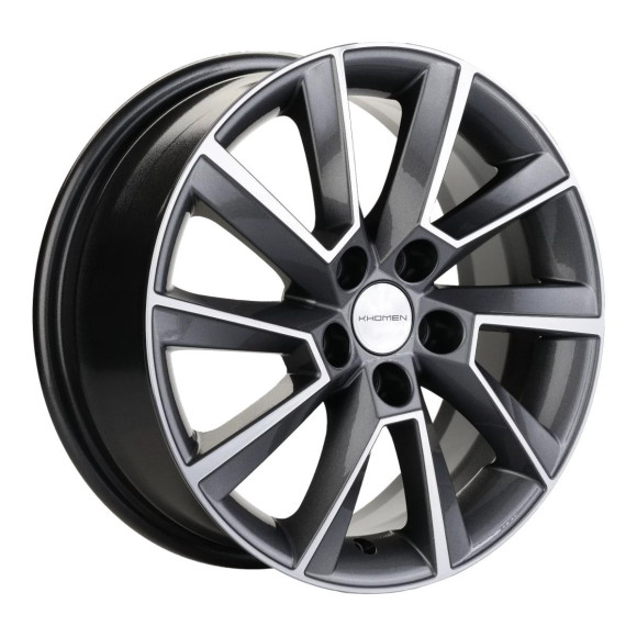 Диски Khomen Wheels 6x15/5x100 ET38 D57,1 KHW1507 (Rapid/Fabia) Gray-FP