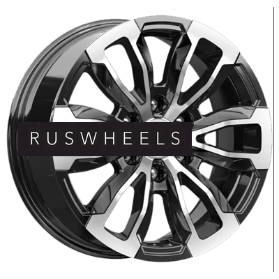 Диски КИК 7,5x18/6x139,7 ET36 D100,1 Меконг (КС959) Алмаз черный