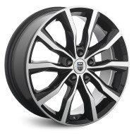 Диски КиК 7.5\R18 5*114.3 ET45 d66.1 Алмаз черный Диски КиК 7.5\R18 5*114.3 ET45 d66.1 Алмаз черный