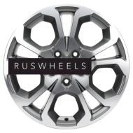 Диски Khomen Wheels 6,5x17/5x114,3 ET50 D66,1 KHW1711 (Arkana/Kaptur) Gray-FP