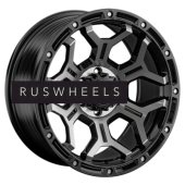 Диски LS FlowForming 9x17/6x139,7 ET15 D106,1 RC68 BKF (конус, Колпак+лого)