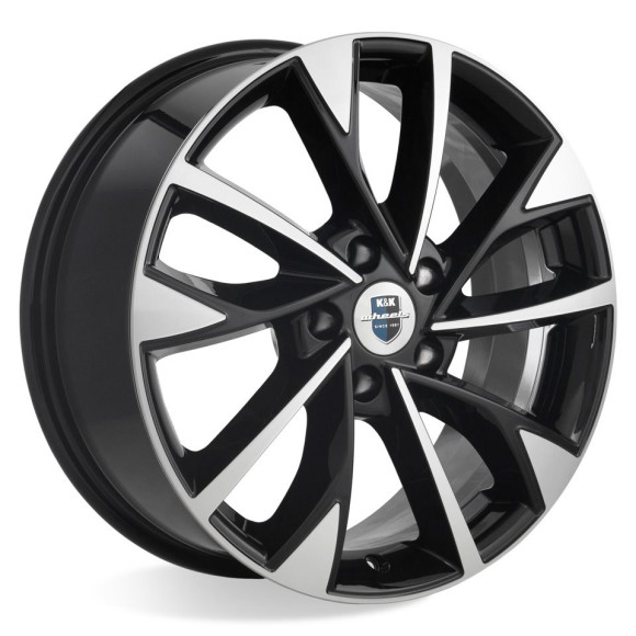 Диски КиК  Роквуд  7,0\R17 5*115 ET40  d70,2  алмаз чёрный  [77076]