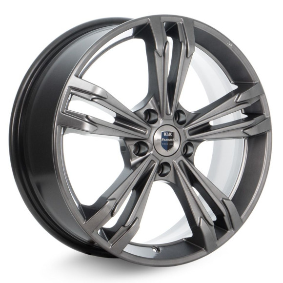 Диски КиК 7,0\R18 5*112 ET43 d57.1 Дарк платинум