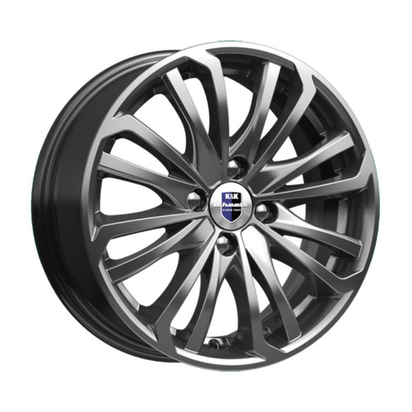 Диски КиК 6,0\R15 4*100 ET40 d60.1 Дарк платинум