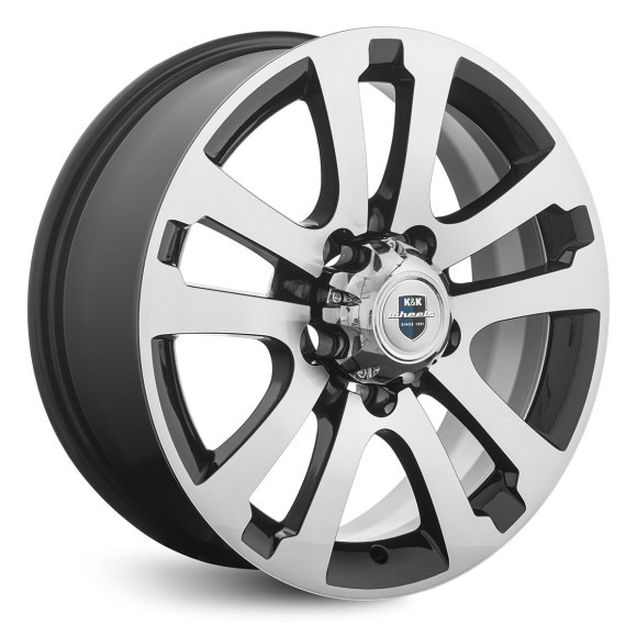 Диски КиК 7,0\R18 5*139.7 ET35 d108.5 Алмаз черный